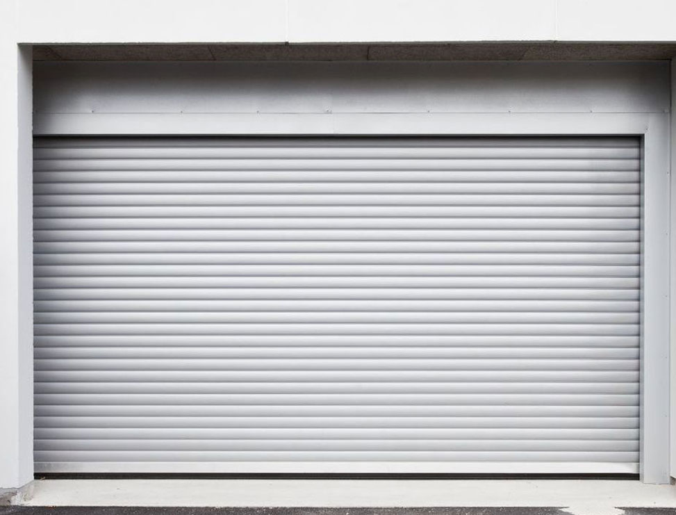 White roller shutter